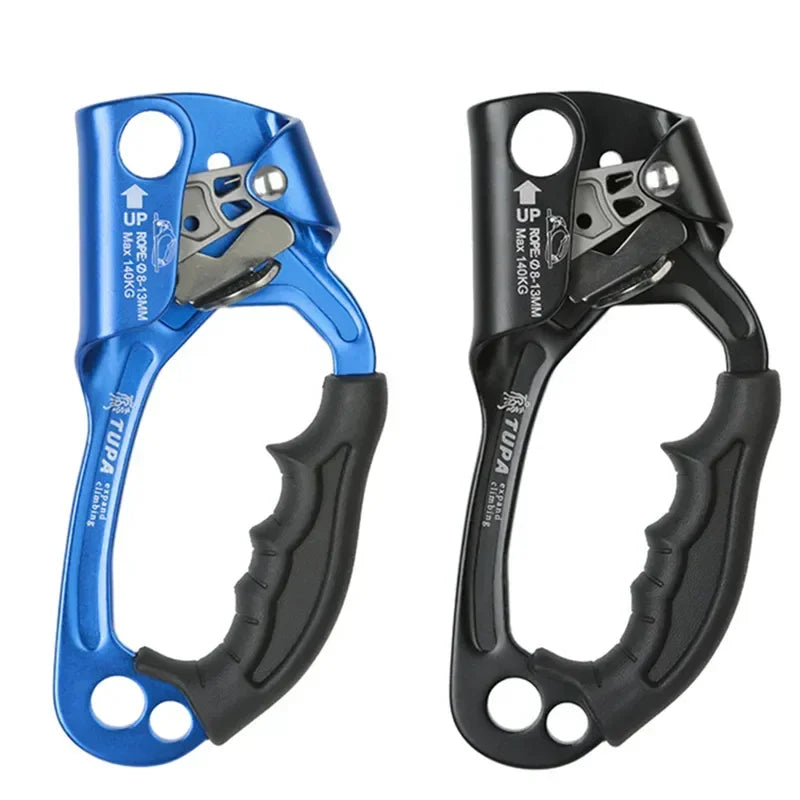 Professionele Outdoor Klimhand Ascender | Links en Rechts Hand Klimgerei voor Touwklimmen en Bergbeklimmen
