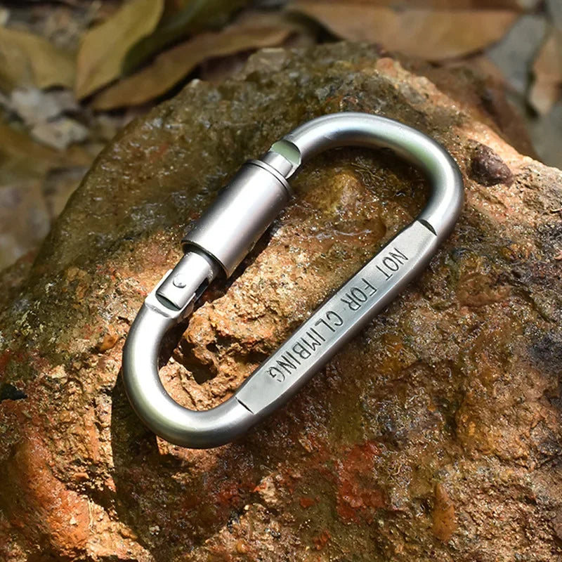 4–6-teiliges Karabiner-Set – taktische Aluminium-Karabiner für Schlüssel, Camping und Outdoor
