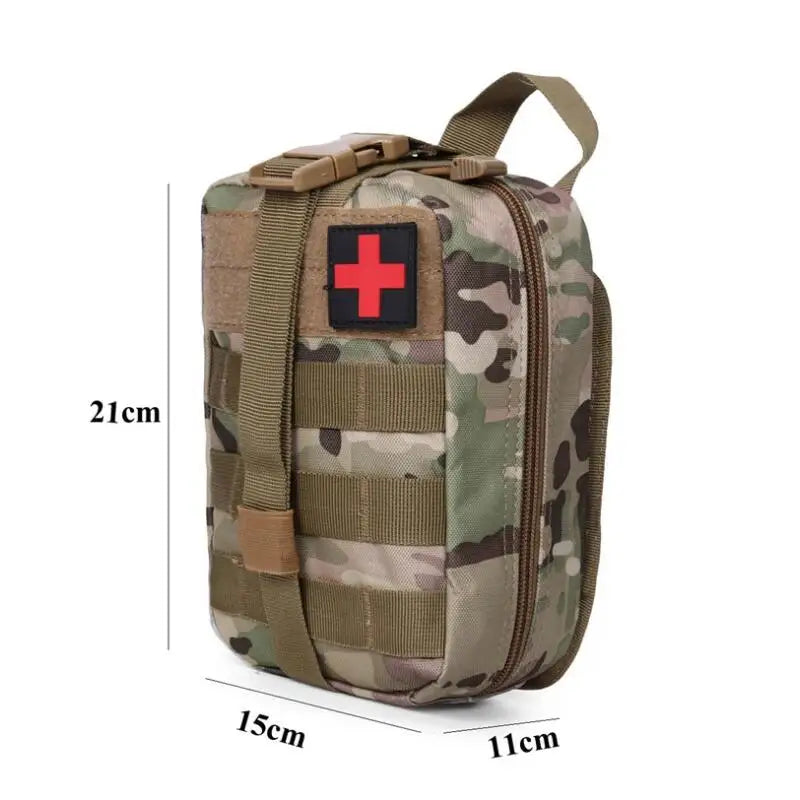 Molle Militaire Buidel - EDC EHBO Kit, Tactische Outdoor Medische Noodtas voor Camping, Jacht en Overleving