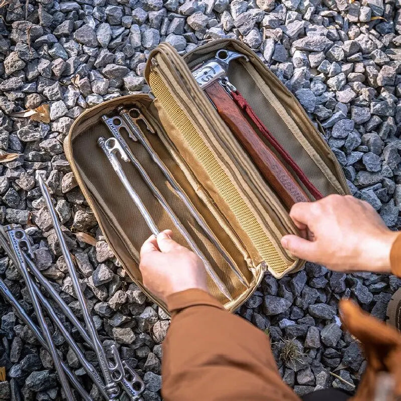 Dikke Polyester Waterdichte Handtas | Outdoor Camping Dubbel-laags Multifunctionele Tactische Opbergtas