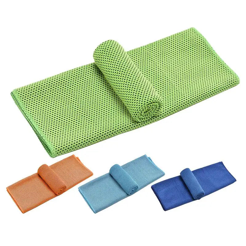 1pc Polyester Cooling Towel, Sneldrogend Ice Towel, Zacht en Ademend Microfiber Sportdoek voor Yoga, Hardlopen, Gym en Workout