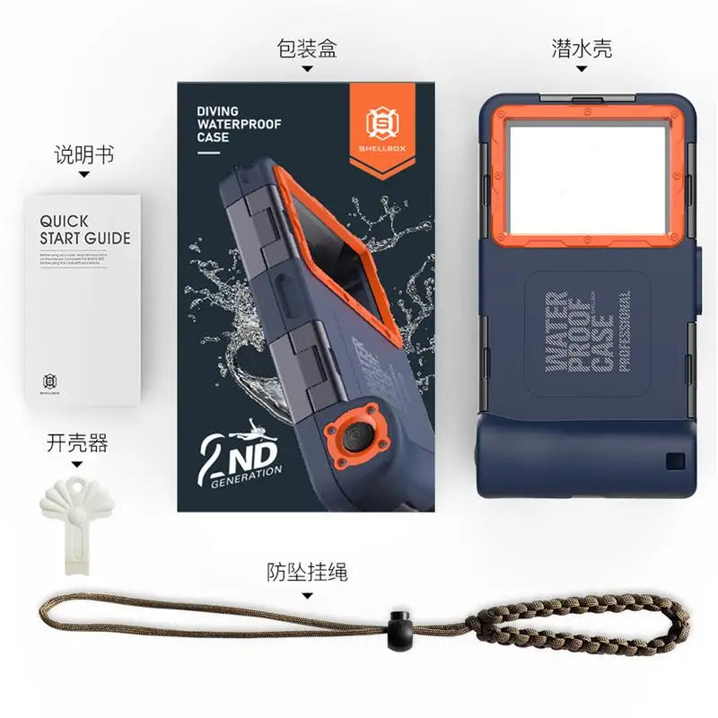 Universele Professionele Duik Telefoonhoes | 15m Waterproof Case voor iPhone 12 Pro Max, Samsung Galaxy S21, S22 Ultra