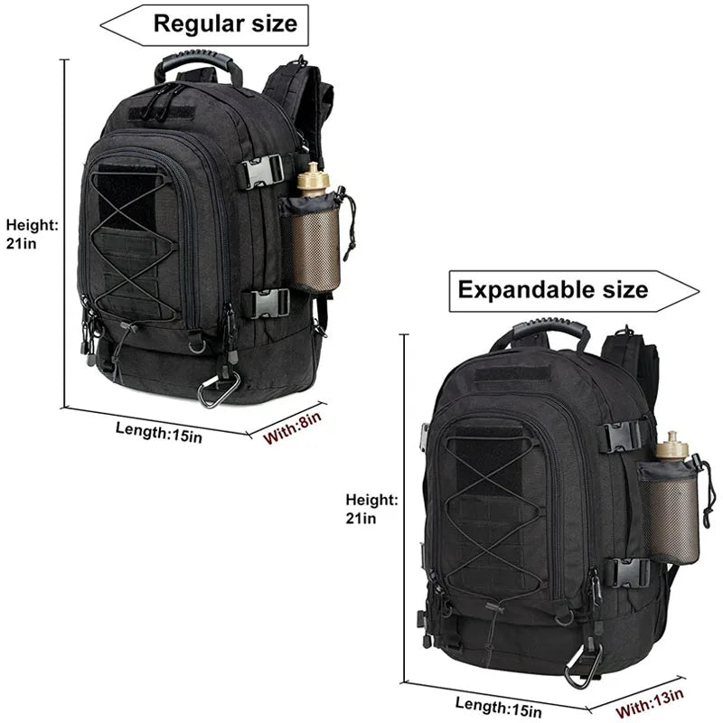60L Militaire Tactische Rugzak – Molle Assault Rucksack voor Outdoor, Hiking, Camping & Jacht