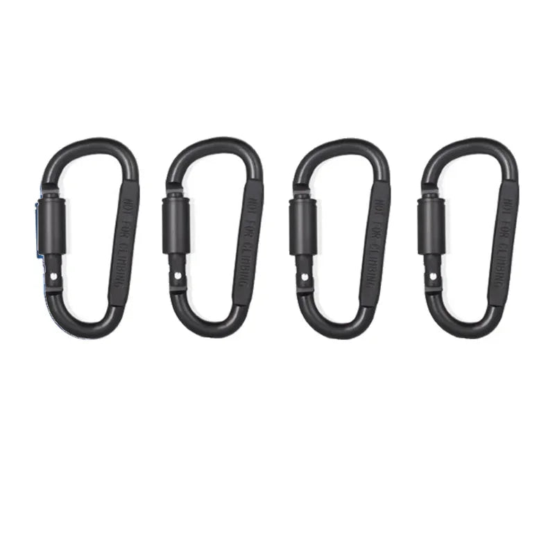 4–6-teiliges Karabiner-Set – taktische Aluminium-Karabiner für Schlüssel, Camping und Outdoor