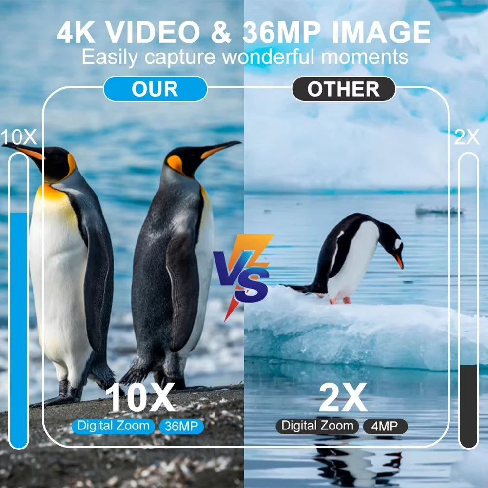 4K-Nachtsichtfernglas – 10-facher Digitalzoom, 800 m Reichweite, Infrarot-WLAN-Teleskop für Camping, Jagd und Videoaufnahmen