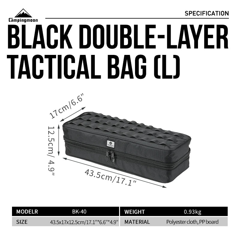 Duurzame Waterdichte Zipper Survival Canvas Tas | Outdoor Camping Opbergtas voor Tentstokken en Accessoires