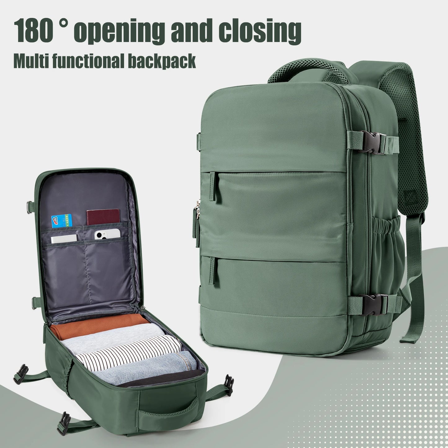 Ryanair Cabin Backpack 40x20x25 - Compacte Handbagage Reistas voor Heren en Dames