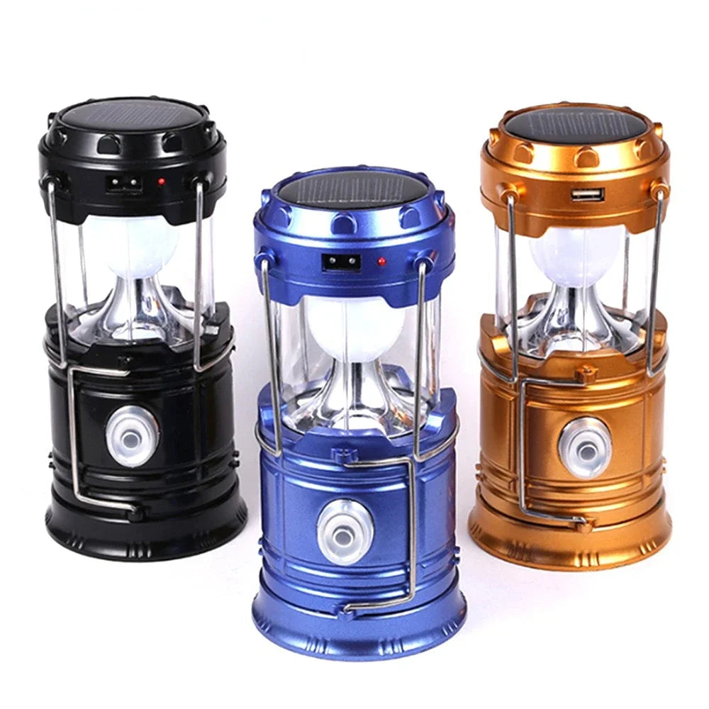 Solar-Multifunktions-Campinglampe – tragbare LED-Taschenlampe, Zeltlampe, wasserdichte wiederaufladbare Notfall-Arbeitsleuchte