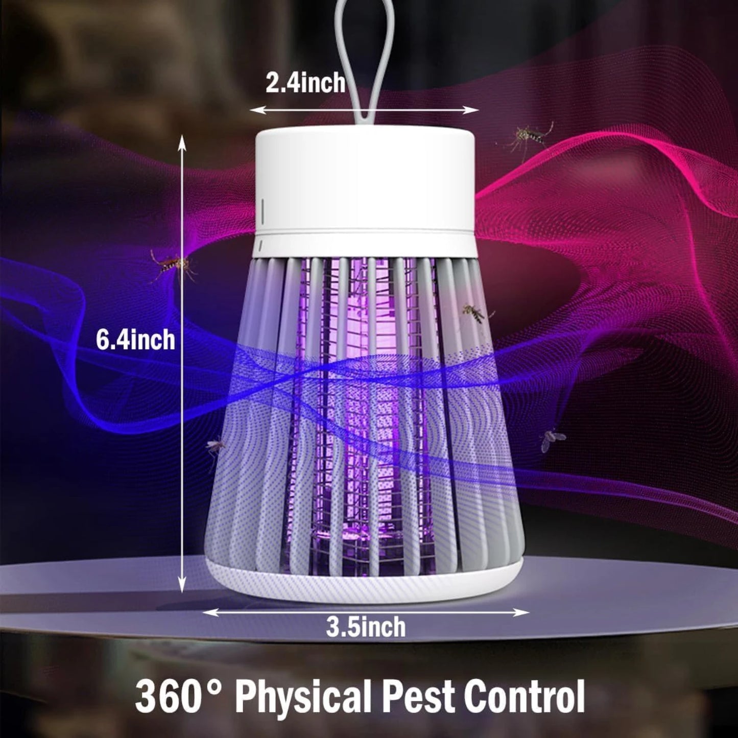 Mosquito Zapper, USB Oplaadbare Vliegenmepper, UV Licht Mosquito Killer, Chemische Vrije Insectenval voor Binnen en Buiten