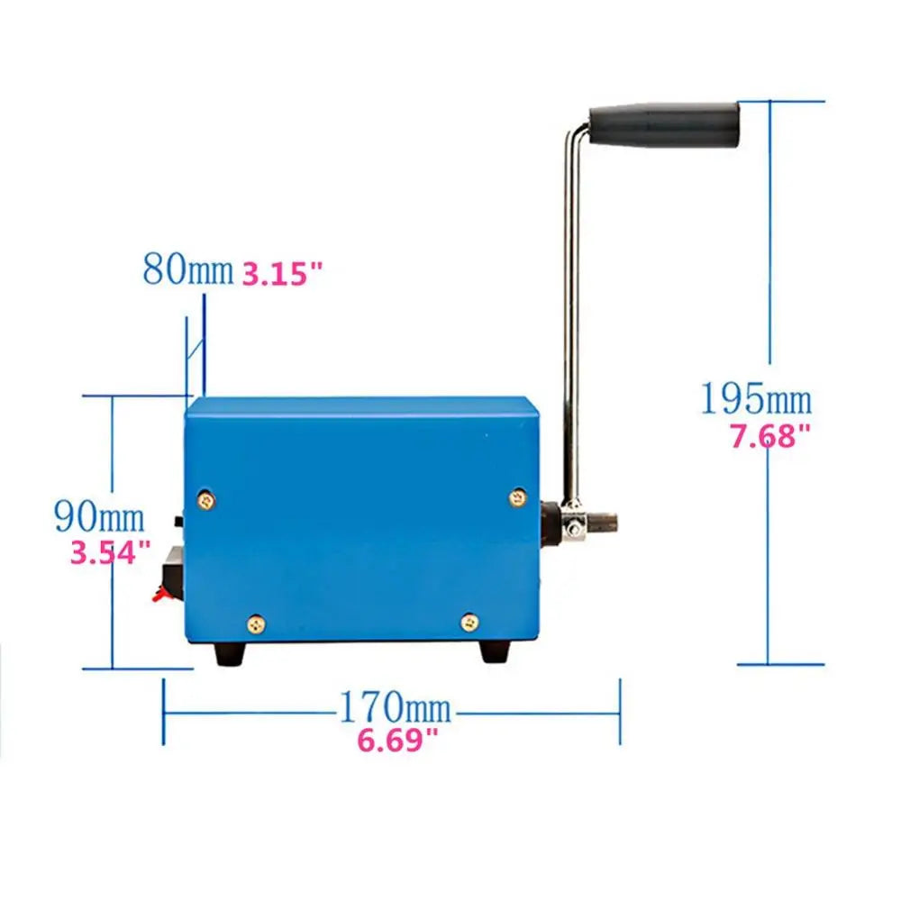Manueller Generator mit Handkurbel – USB-Dynamo-Ladegerät für Telefone und Notstrom