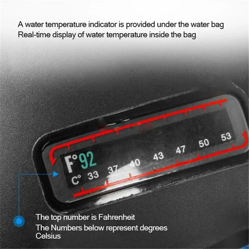 20L Solar Camping Douchezak – Draagbare Outdoor Douche met Afneembare Slang & Instelbare Douchekop