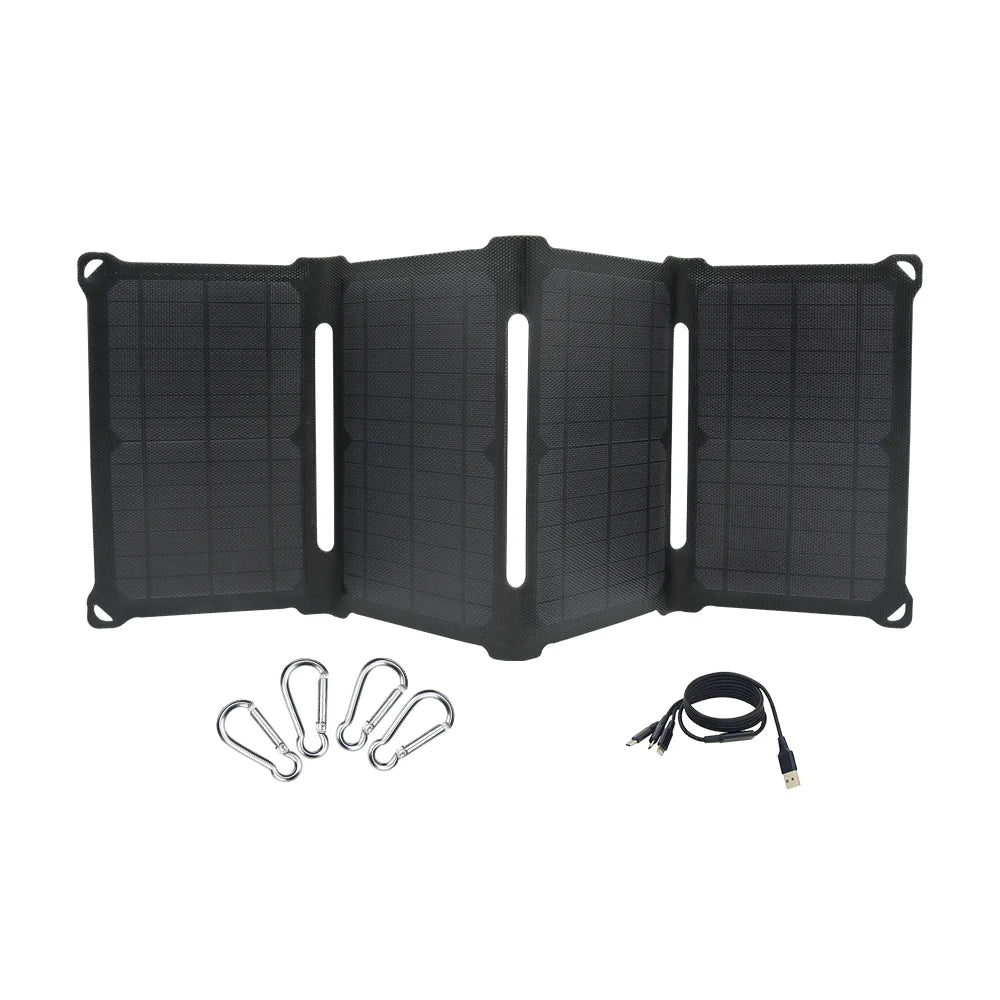 30W Opvouwbaar Zonnepaneel | USB Oplader voor Telefoon & Outdoor Gebruik