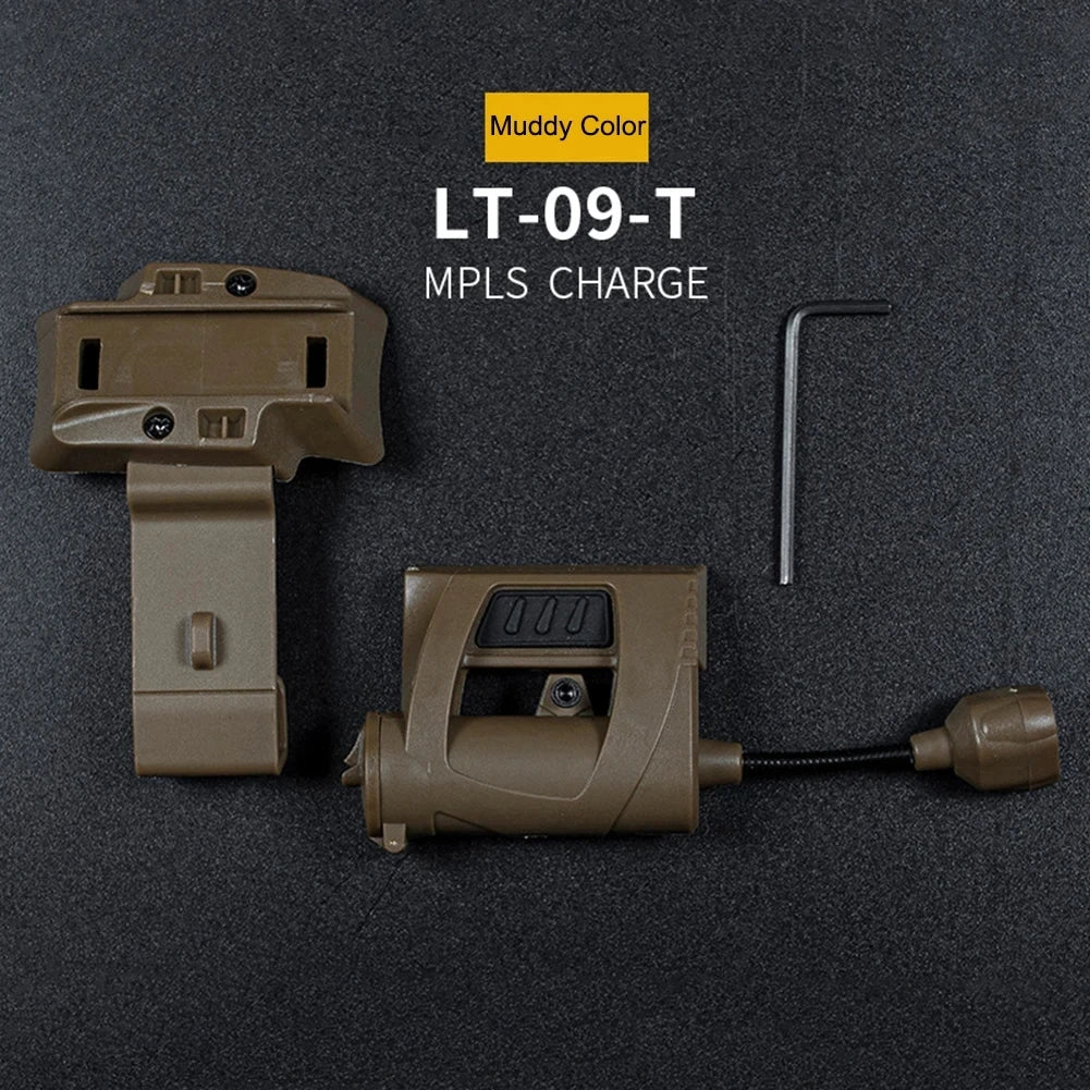 Tactical Helmet Light | 3 Light Modes | LED Flashlight for Hunting, Airsoft & Outdoor