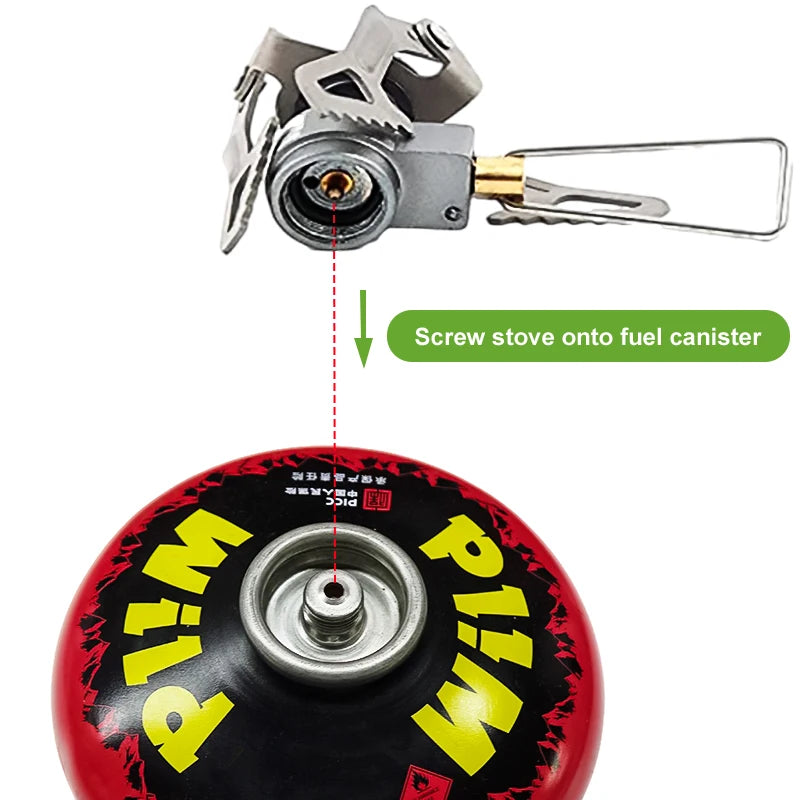 Mini Camping Gasfornuis | Ultralichte Titanium Kooktoestel voor Hiking en Picknick | BRS-3000T