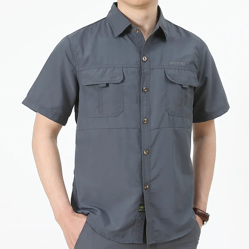 Outdoor Hiking & Fishing Shirt + Broek – Sneldrogend & Ademend