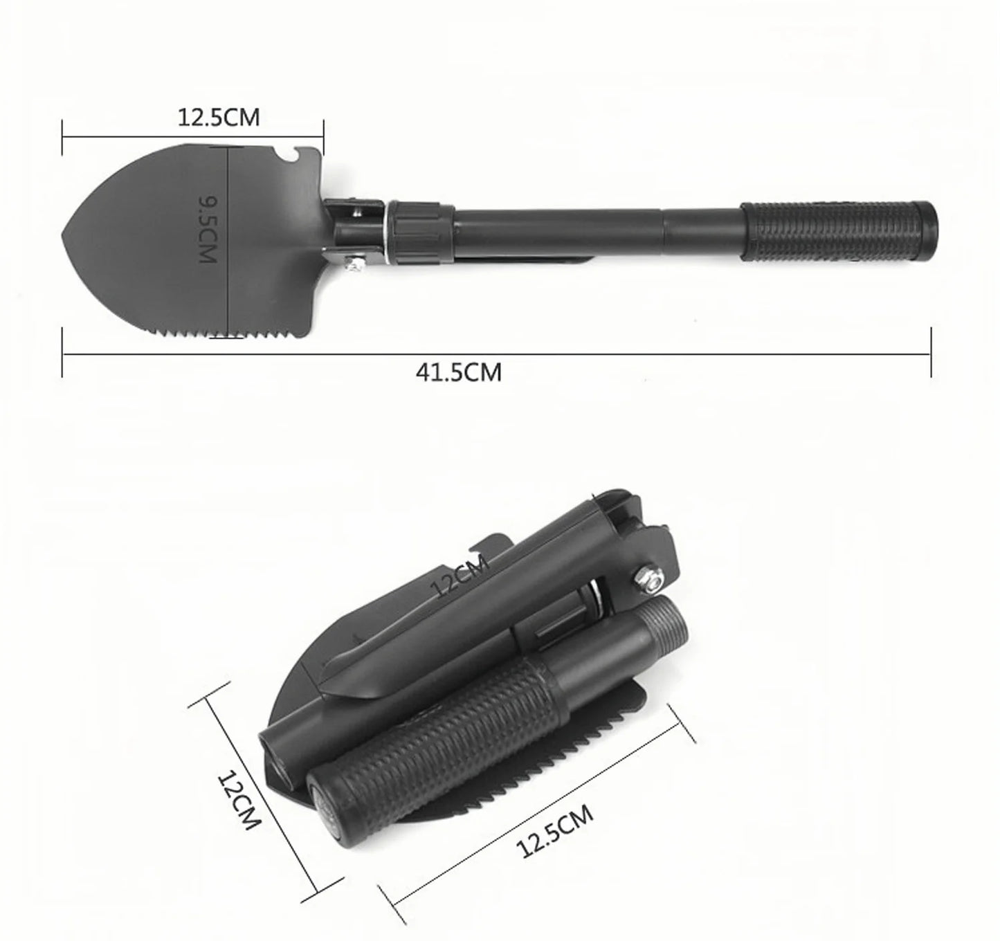 Multifunctionele Opvouwbare Camping Schep - Survival & Tactische Schop - Outdoor Hiking, Tuinieren en Graven Tool Kit