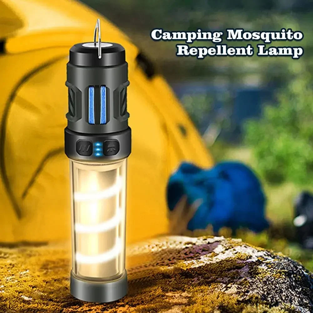 Tragbare Mückenlampe – multifunktionale LED-Campinglampe mit Mückenschutz und magnetischer Befestigung