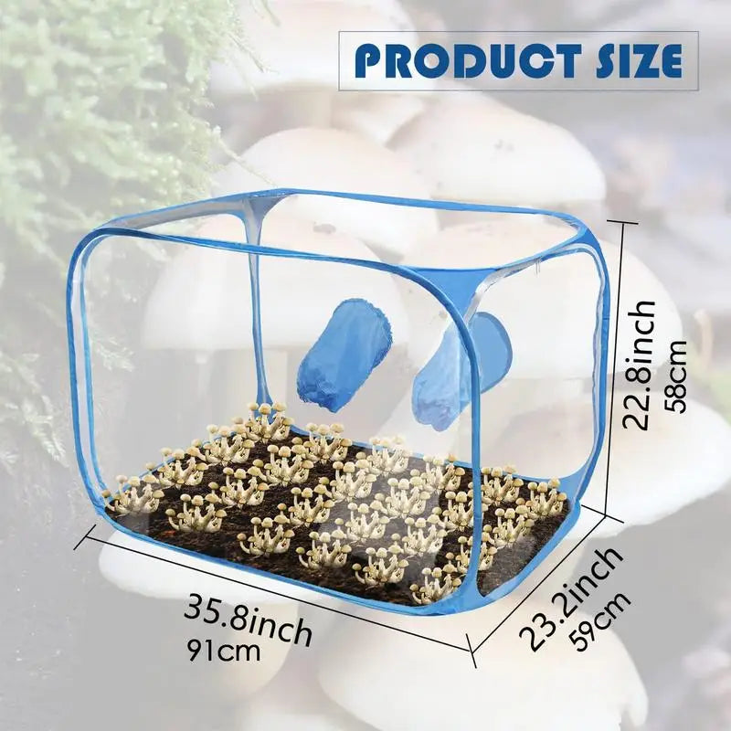 Still Air Box voor Mushroom Kweken - Duurzame PVC Tent voor Paddenstoelenkweek