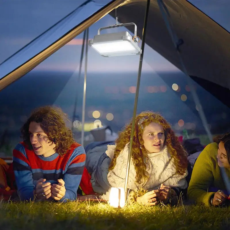 Handheld LED Floodlight | Waterdichte Zonne-energie Werklamp | 4 Verlichtingsmodi | Camping & Noodverlichting