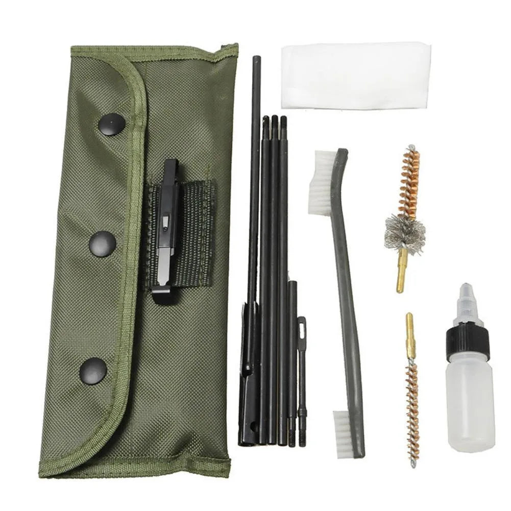 Waffenreinigungsset – 10-teiliges Set für Gewehre, Airsoft, Schrotflinten und Pistolen im Kaliber .22cal, 5,56 mm, 223 und 22LR