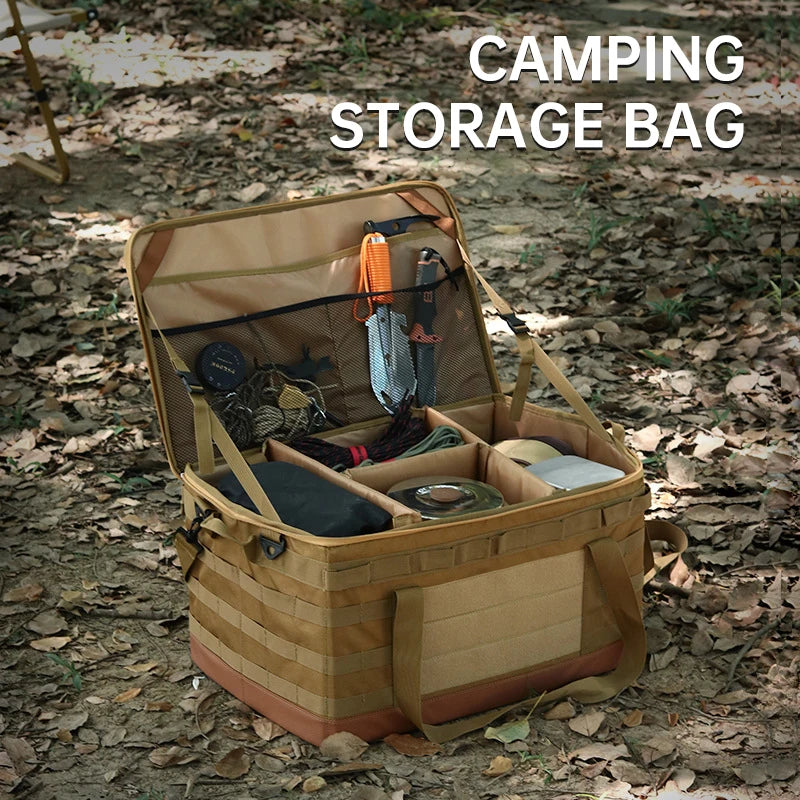 30-45-60L Outdoor Opbergtas | Grote Capaciteit Camping Tas voor Gasfles, Keukengerei en Picknick Benodigdheden