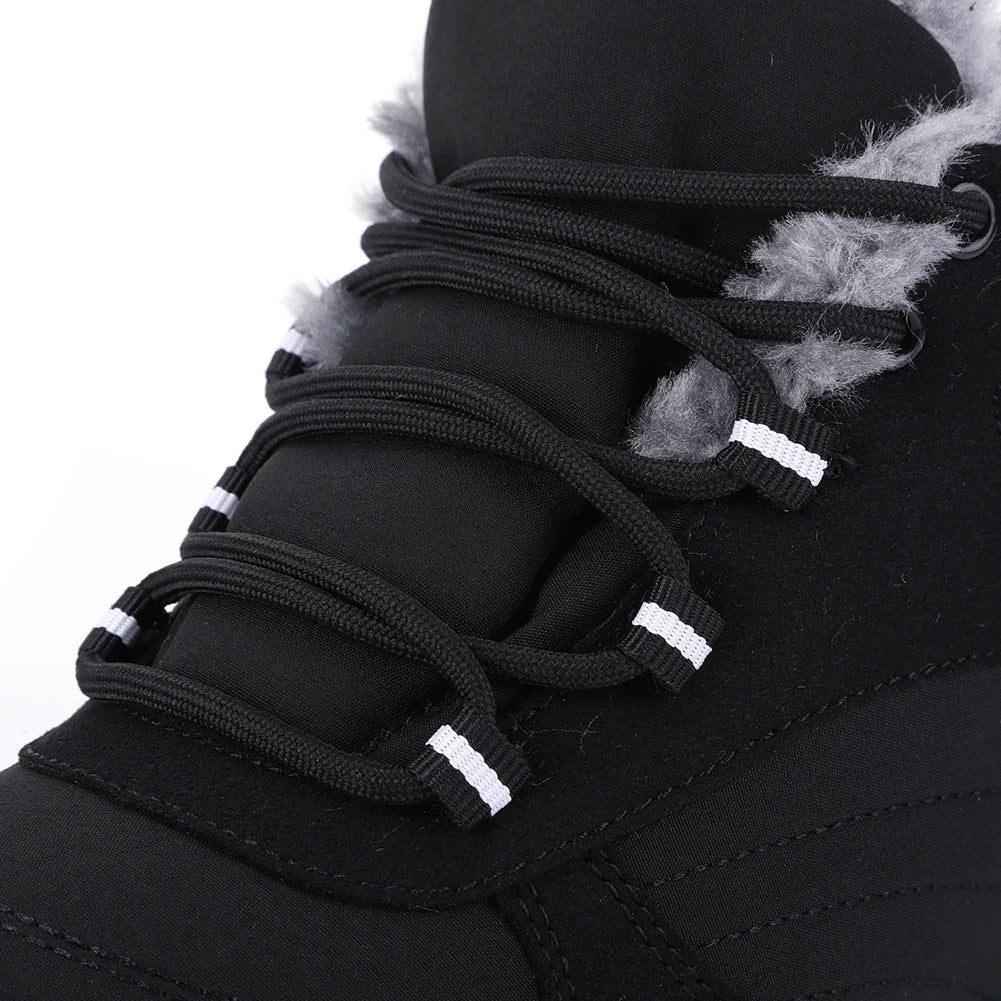 Winter Boots voor Mannen en Vrouwen - Waterdichte Buitenboots met Plush Voering, Antislip, Flexibele Rubber Zolen, Grootte 36-46