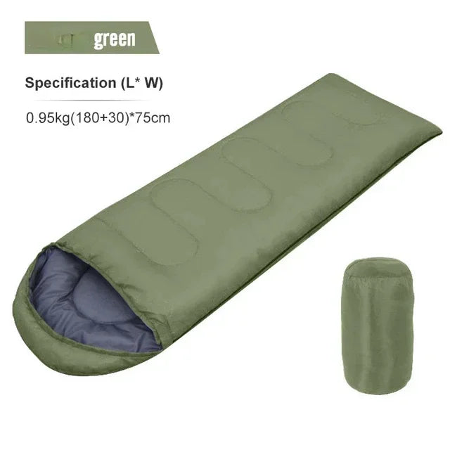 Ultraleichter 4-Jahreszeiten-Schlafsack | Wasserdicht & warm | Für Camping & Backpacking