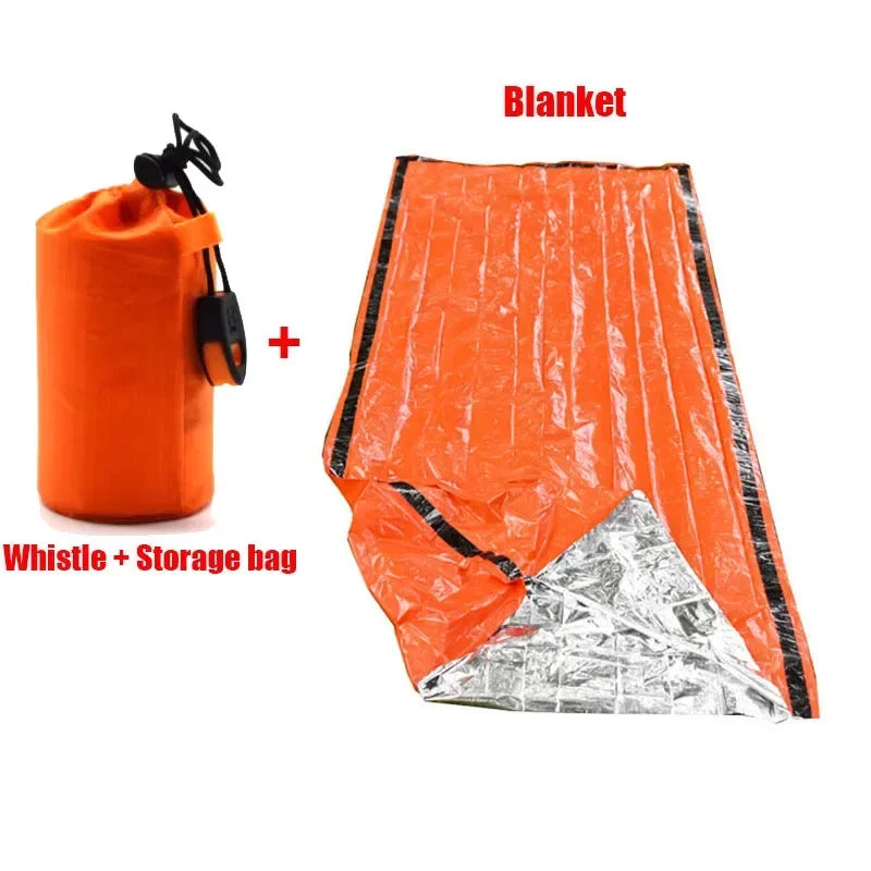 Draagbare Waterdichte Nood Slaapzak – Thermisch Zakje voor Survival, Eerste Hulp en Camping – Mylar Deken voor Noodsituaties