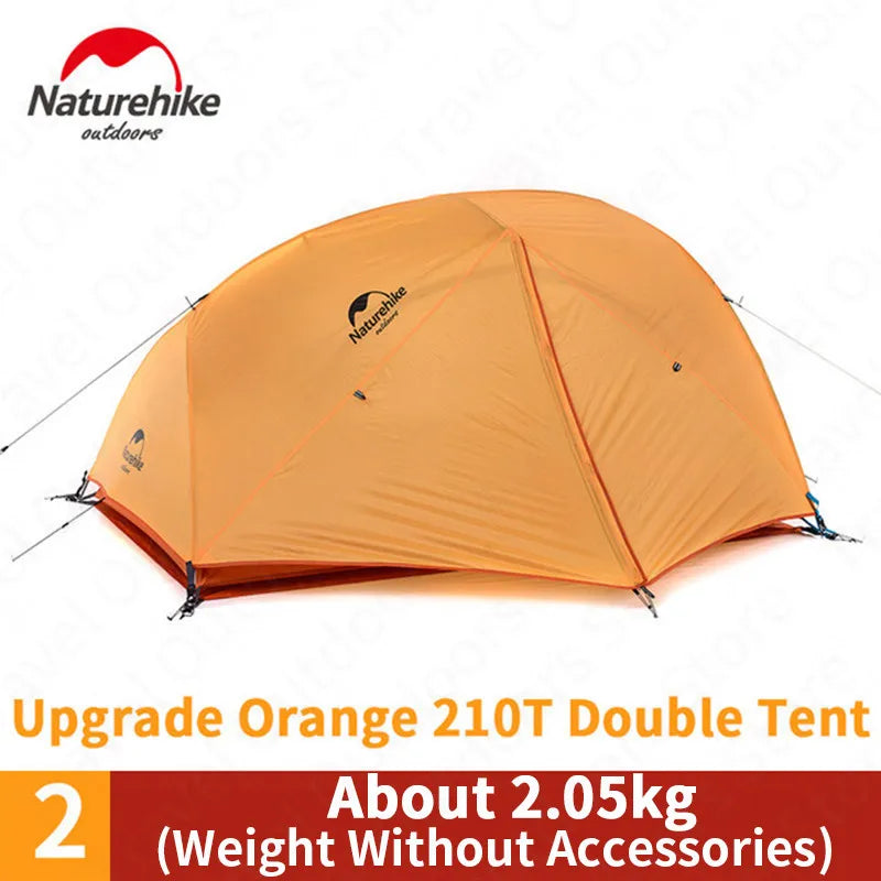 Naturehike Star River 2-Persoons Ultralichte Trekkingtent – 4-Seizoenen Waterdicht – 20D Silicone Nylon
