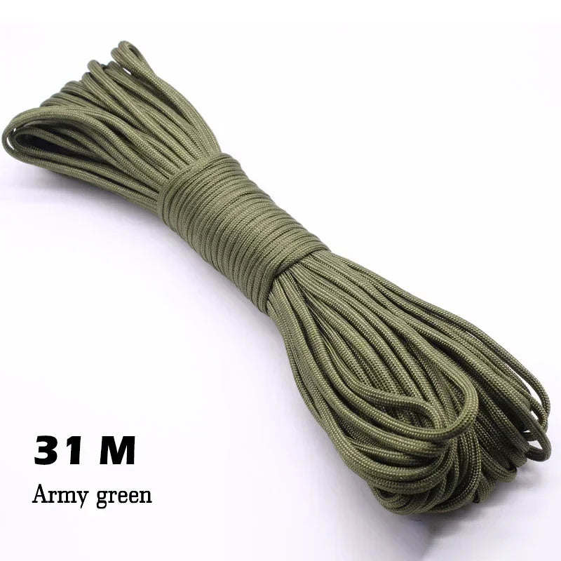 550 Paracord Touw 4mm โ 31M Tactisch 7-Strand Survivalkoord voor Outdoor, Kamperen & Noodgebruik