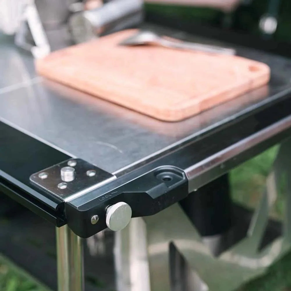 Camping IGT Tafelpoten | Rvs Drie-Gang Telescoop Tafelpoten voor Picknick en Outdoor IGT Setup