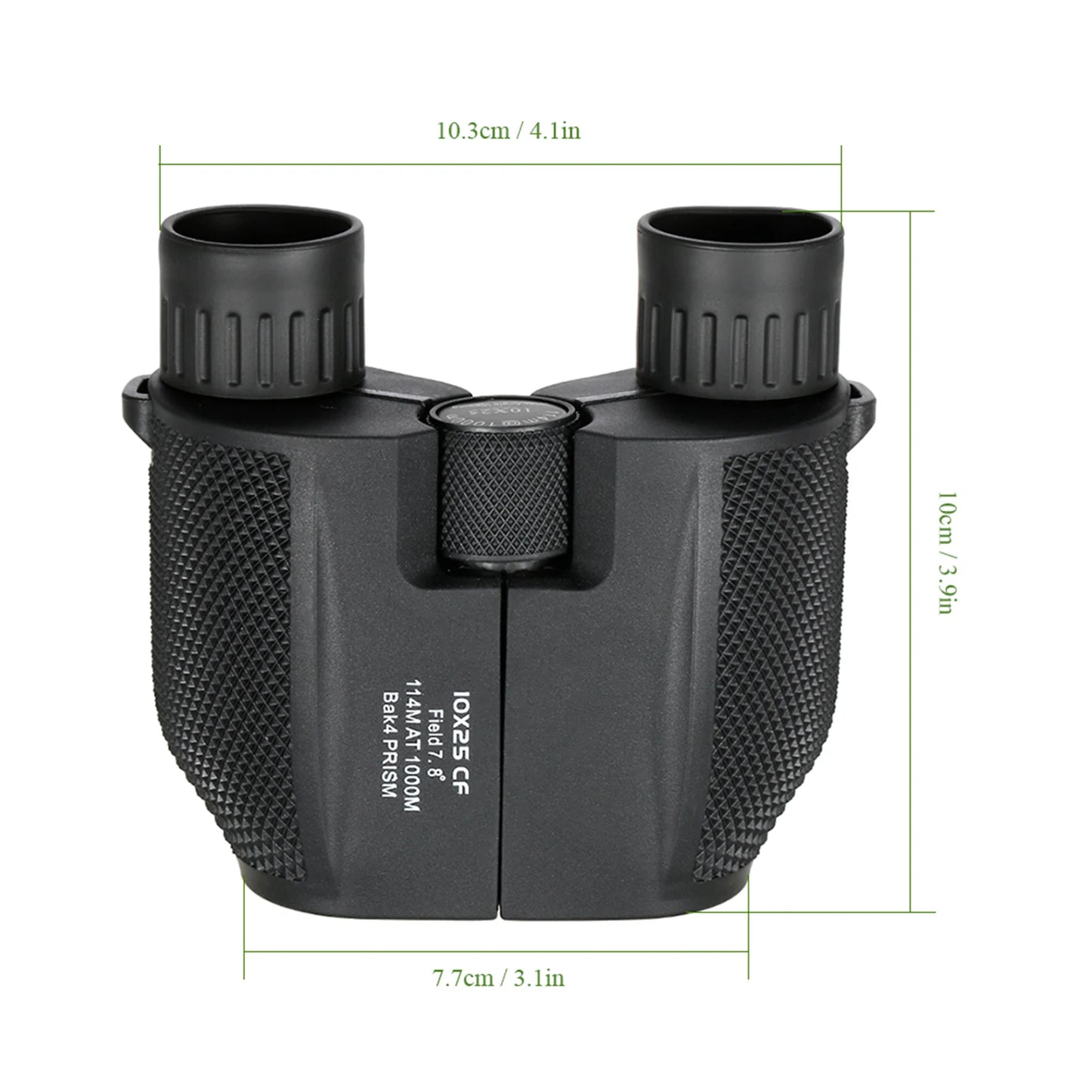 10x25 Compacte Verrekijker – Krachtige Outdoor Telescoop voor Vogelspotten, Concerten en Reizen