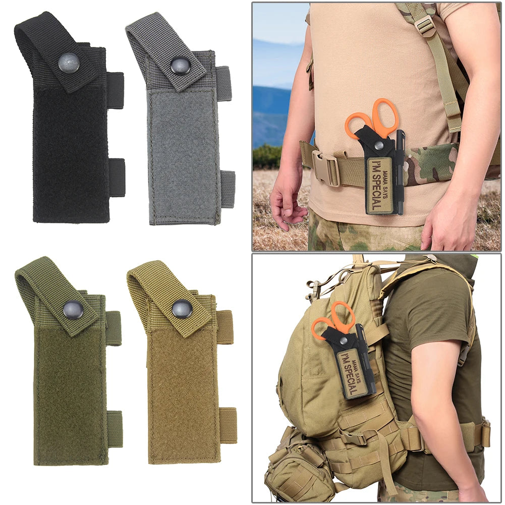 Tragbarer MOLLE-Scherenhalter – taktisches EDC-Holster für medizinische und Überlebenswerkzeuge