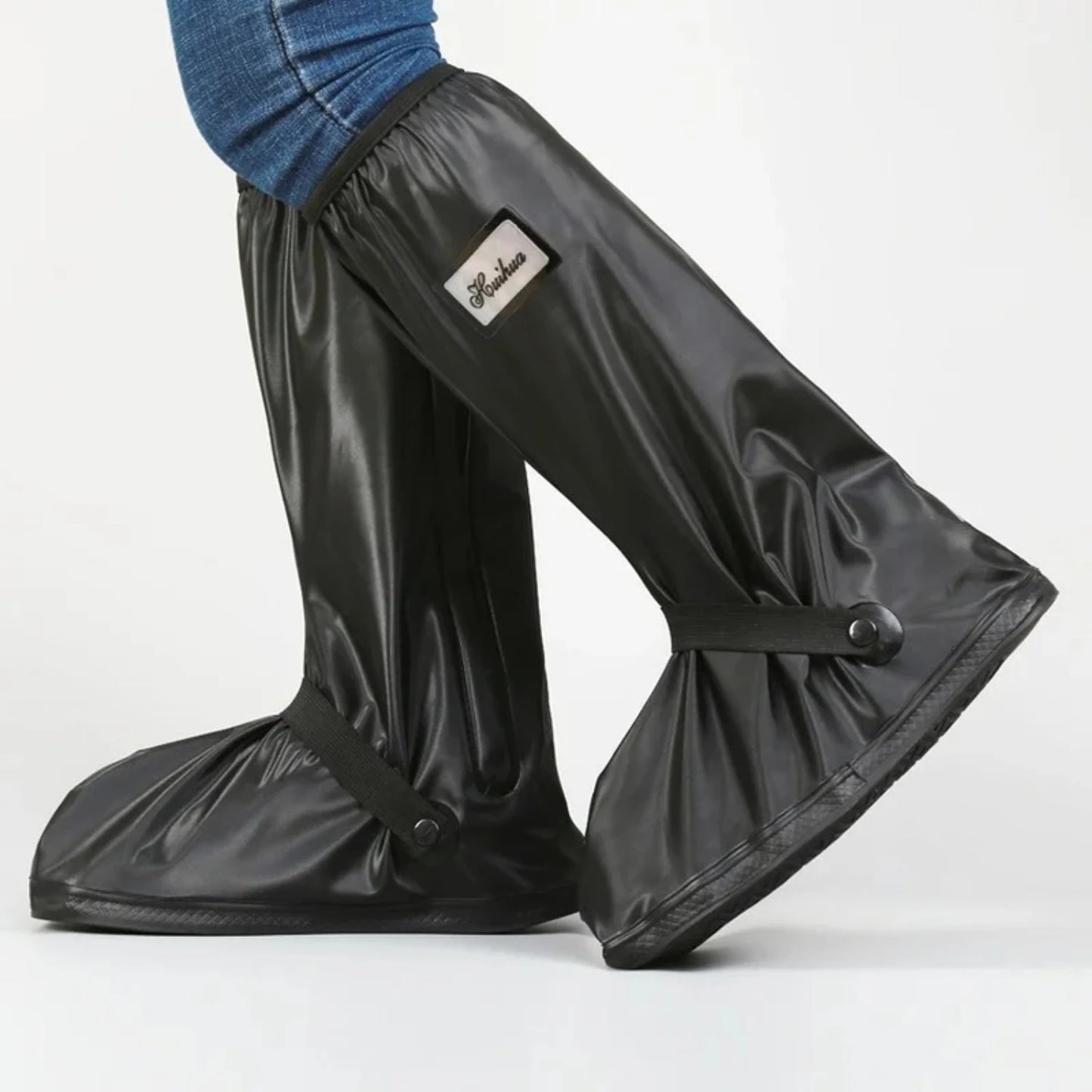 Waterdichte Regen Schoencovers – PVC Hoge Overschoenen voor Heren | Outdoor, Fietsen & Wandelen