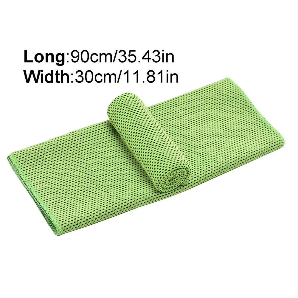 1pc Polyester Cooling Towel, Sneldrogend Ice Towel, Zacht en Ademend Microfiber Sportdoek voor Yoga, Hardlopen, Gym en Workout