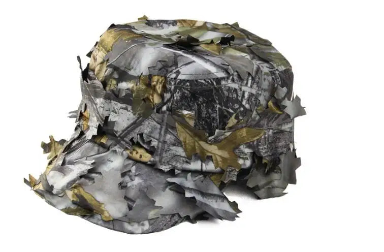 Camouflage Jagd- und Angelmütze – Outdoor-Sportmütze mit Maske und Schal für Airsoft, Wandern und Angeln
