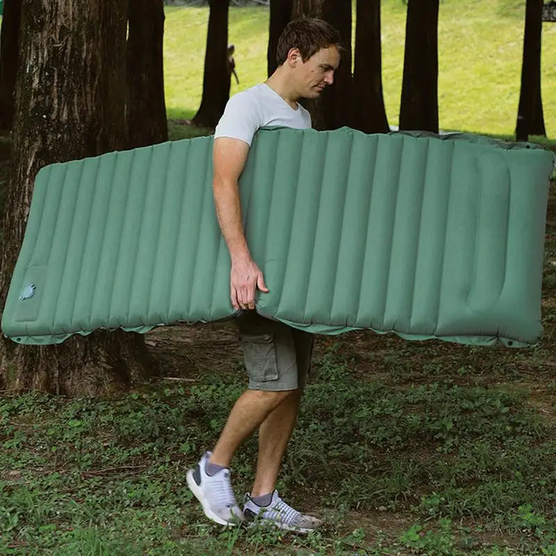 Opblaasbare Voetpomp Slaapmat - Lichtgewicht Matras met Ingebouwde Pomp voor Kamperen & Outdoor Avonturen