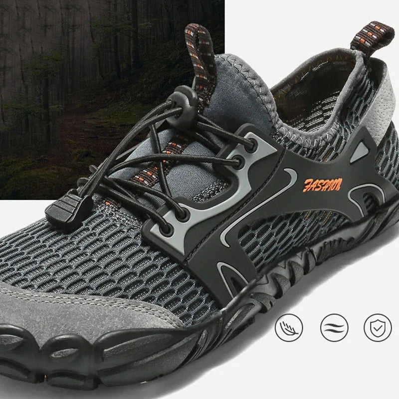 Wading Schoenen voor Mannen - Ademend Water Hiking Schoenen, Sneldrogende Mesh Sneakers voor Buiten en Klimmen