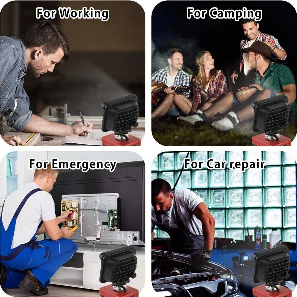 3-inch LED Werklamp | Oplaadbare Zaklamp & Campinglamp | Floodlight & Spotlight