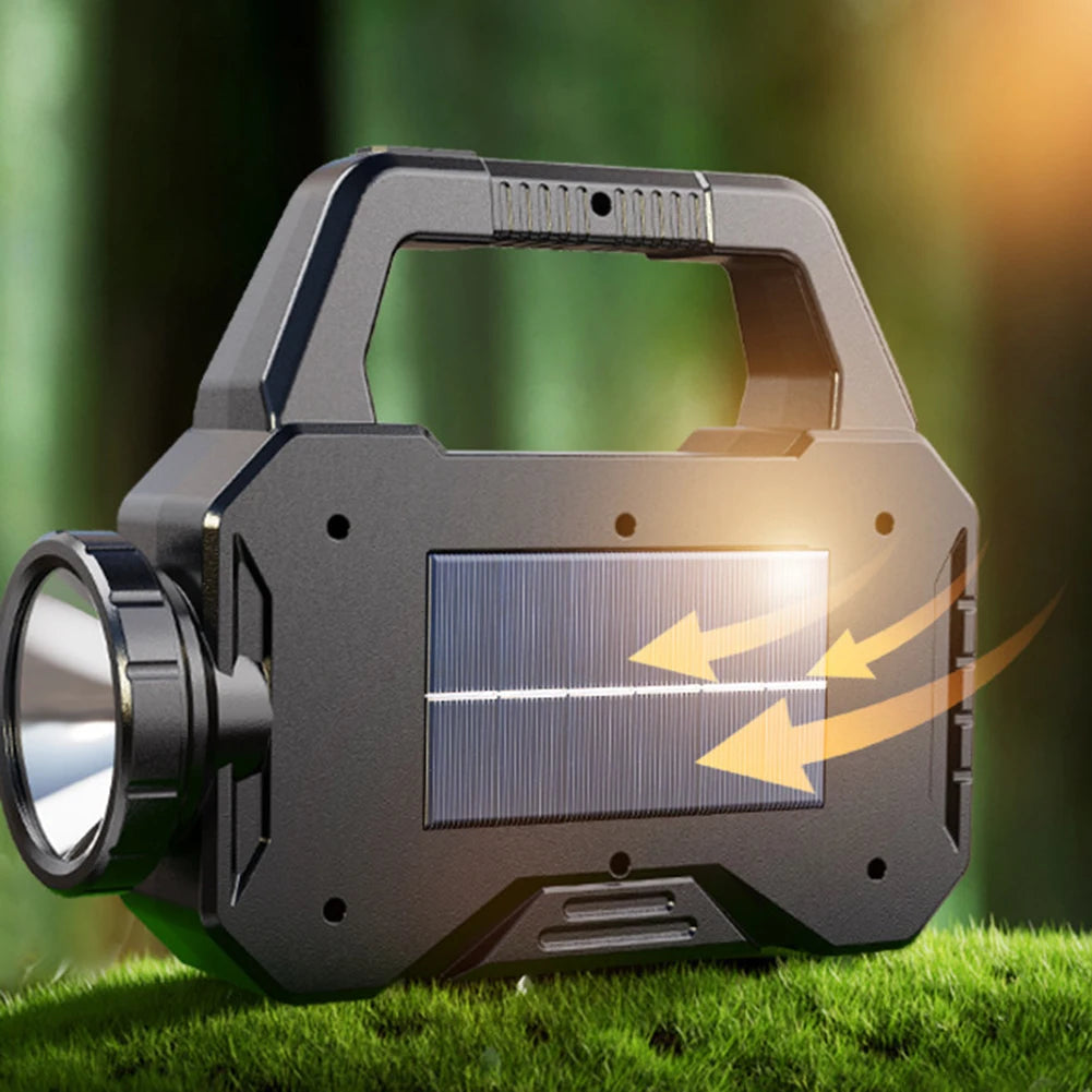 ๐ฆ Krachtige Zonne-energie LED Spotlight | Waterdichte Camping Zaklamp