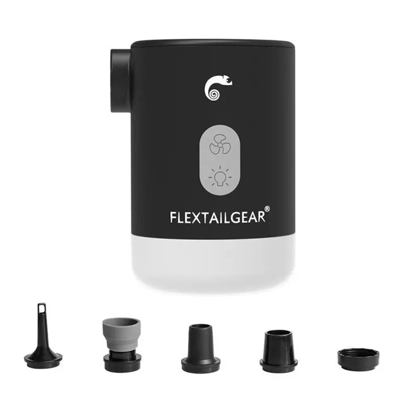 MAX PUMP 2 PRO | Draagbare Elektrische Luchtpomp met Campinglamp en Noodstroomvoorziening voor Outdoor