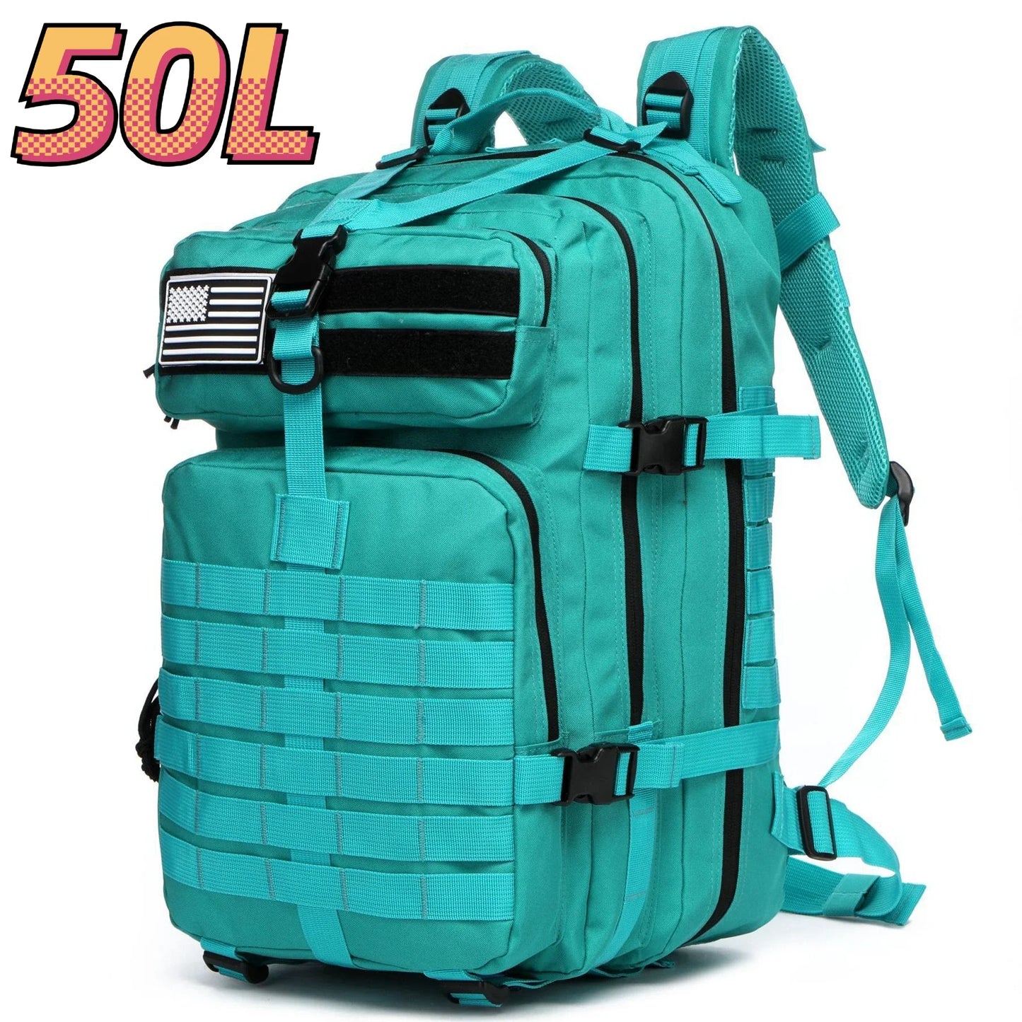 Waterdichte Tactische Rugzak 25L/50L โ 1000D Nylon Outdoor Backpack met Molle voor Hiking, Jacht & Kamperen