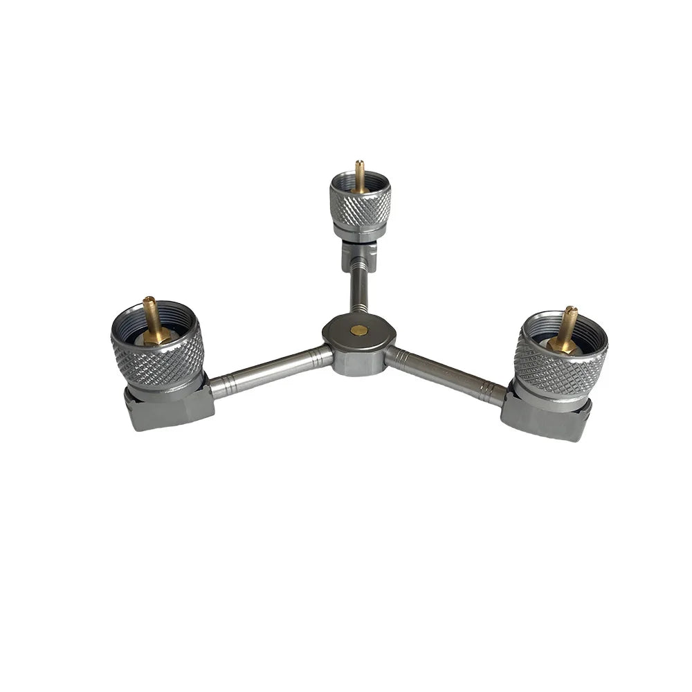 3-in-1 Butan Adapter – Gasverteilerkopf für Camping und Outdoor-Aktivitäten