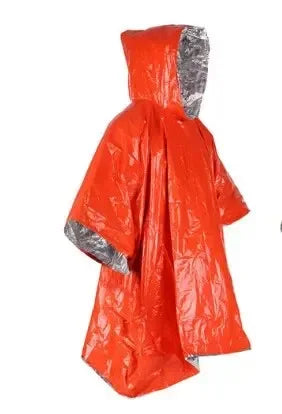 Multifunctionele Regenjas voor Buiten – Waterdichte Overlevingsjas, Reflecterende Kleding voor Camping & Noodsituaties