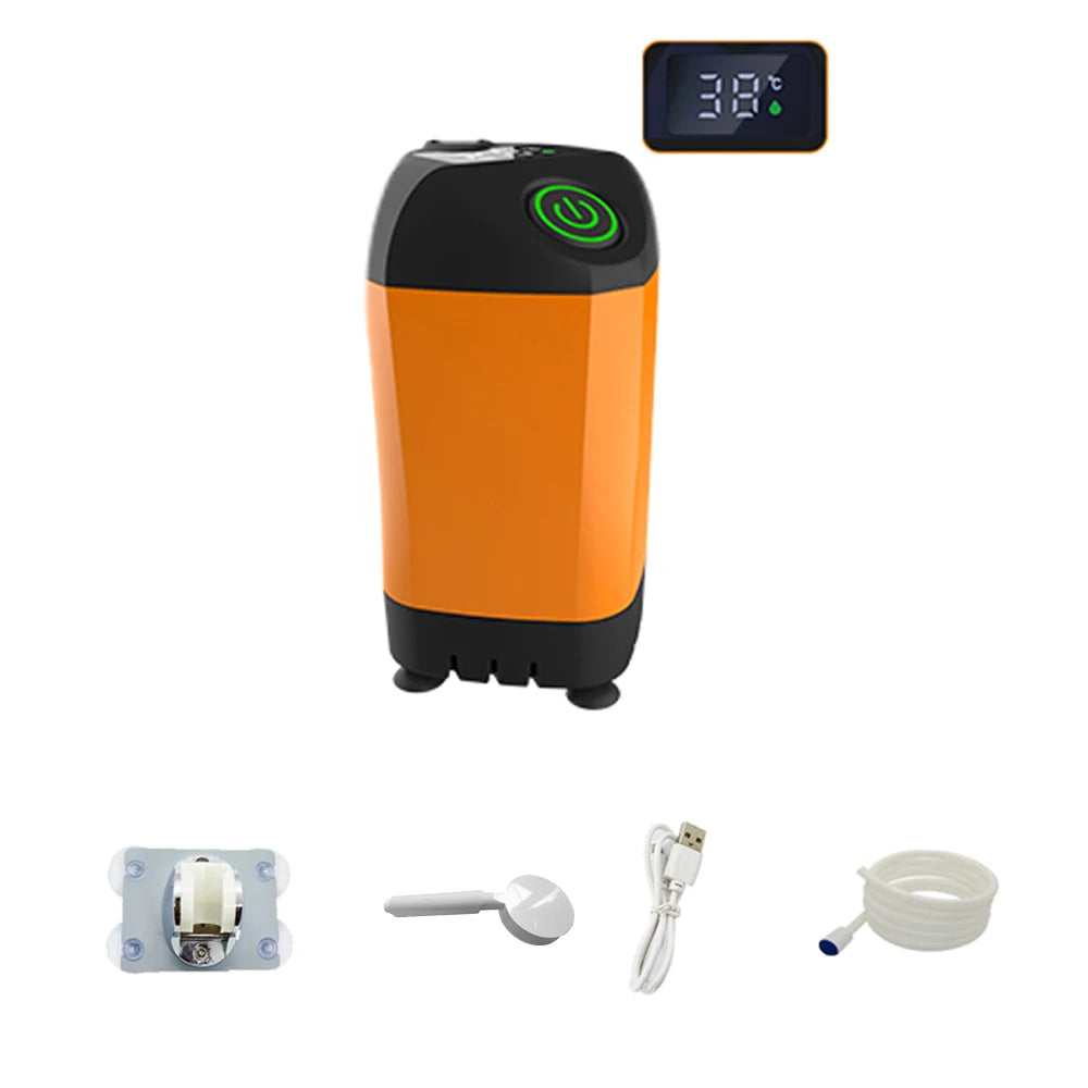 Outdoor Camping Douche | IPX7 Waterdichte Elektrische Draagbare Douchepomp met Digitale Weergave voor Hiking, Reizen en Dieren Wateren