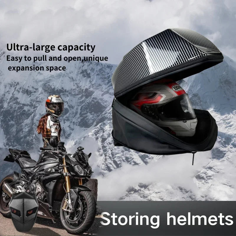LED-Hartschalenrucksack – wasserdichter Motorrad-, Fahrrad- und Laptop-Rucksack für Reisen und geschäftliche Nutzung