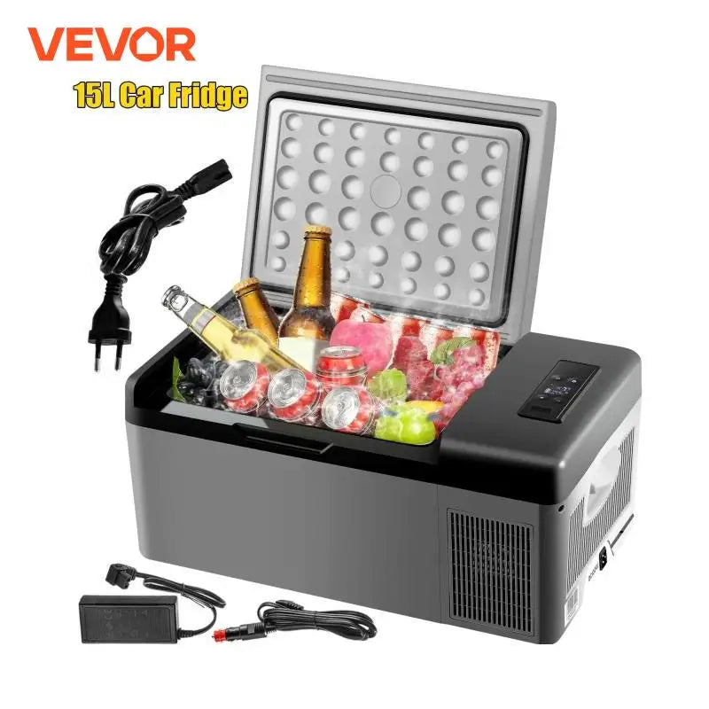 15L Draagbare Auto Koelkast – Mini Compressor Koelbox voor Camping & Reizen