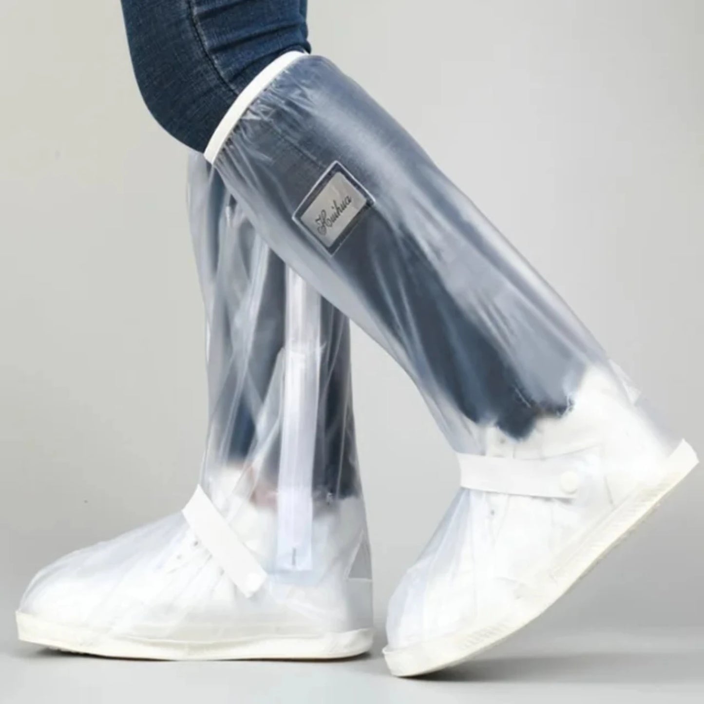 Waterdichte Regen Schoencovers – PVC Hoge Overschoenen voor Heren | Outdoor, Fietsen & Wandelen