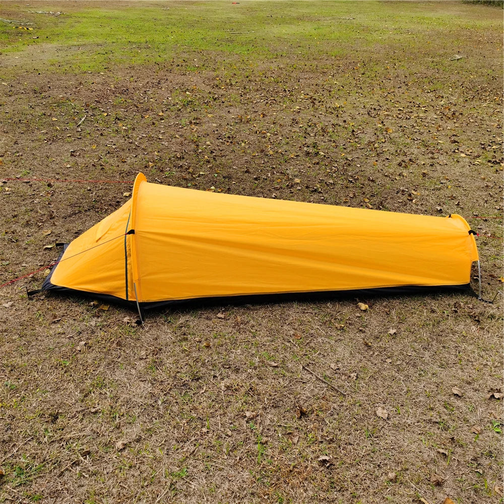 Ultraleichtes Rucksackzelt für Outdoor-Camping – Wasserdichtes 1-Personen-Zelt mit Aufbewahrungstasche