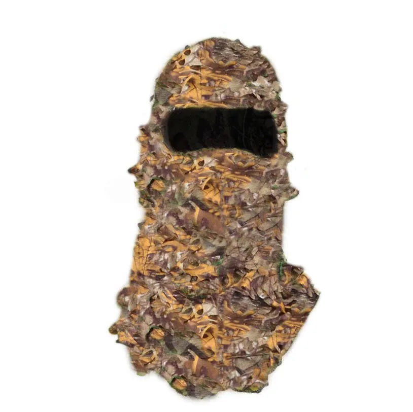 Camouflage Jagd- und Angelmütze – Outdoor-Sportmütze mit Maske und Schal für Airsoft, Wandern und Angeln